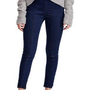 Free People High Waist Skinny Denim Blue Jeans